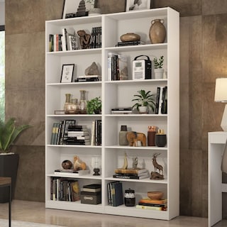 Foto 2 | Kit Estante Librero Organizador Madesa 6908 Blanco