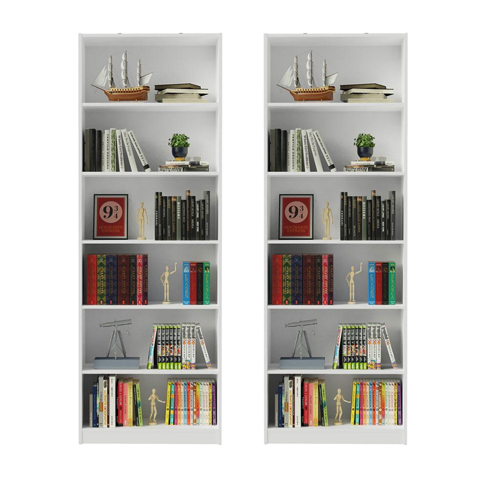 Foto 5 pulgar | Kit Estante Librero Organizador Madesa 6908 Blanco