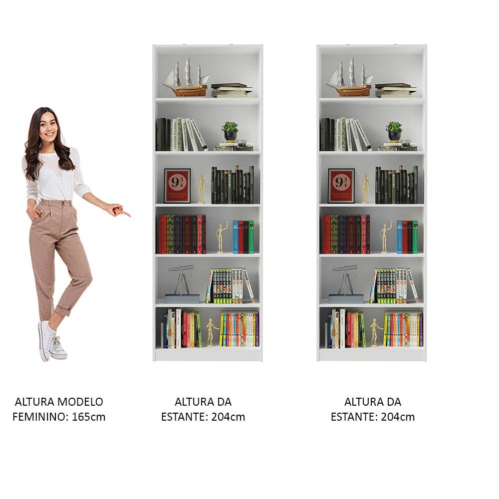 Foto 9 pulgar | Kit Estante Librero Organizador Madesa 6908 Blanco