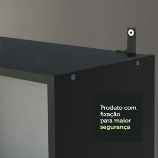 Foto 8 | Kit Estante Librero Madesa 6908 Y Organizador 6906 Negro