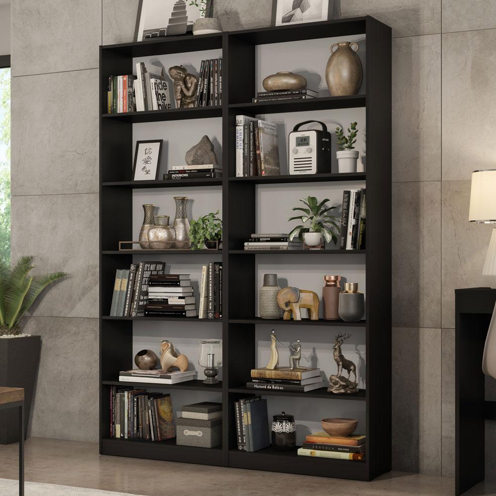 Foto 2 | Kit Estante Librero Organizador Madesa 6908 Negro