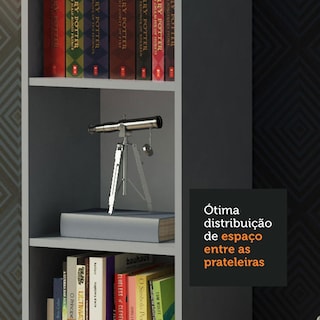Foto 5 | Kit Estante Librero Madesa 6908 Y Organizador 6906 Gris