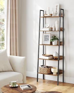 Foto 3 | Librería Estrecha Bookshelf Vasagle De 5 Niveles Para Oficina En Casa