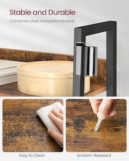 Foto 6 | Librería Estrecha Bookshelf Vasagle De 5 Niveles Para Oficina En Casa