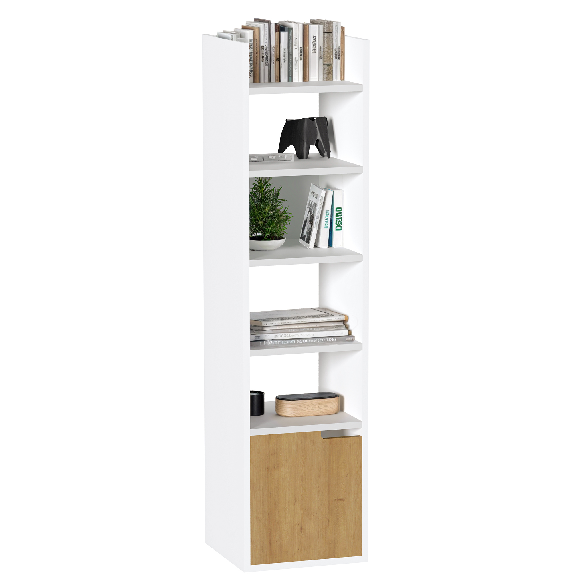 Foto 1 | Librero Tall, Moru, Blanco