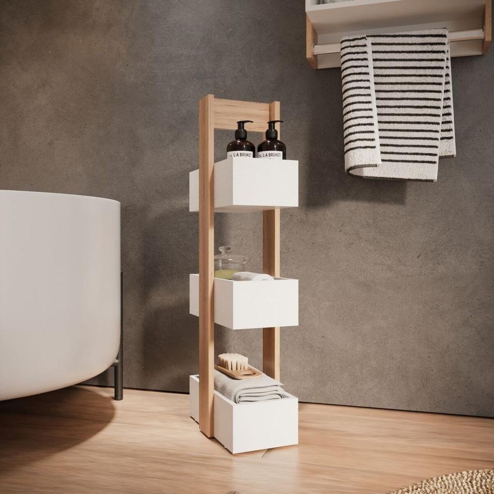 Foto 4 | Organizador Piso Dakota Color Duna Blanco
