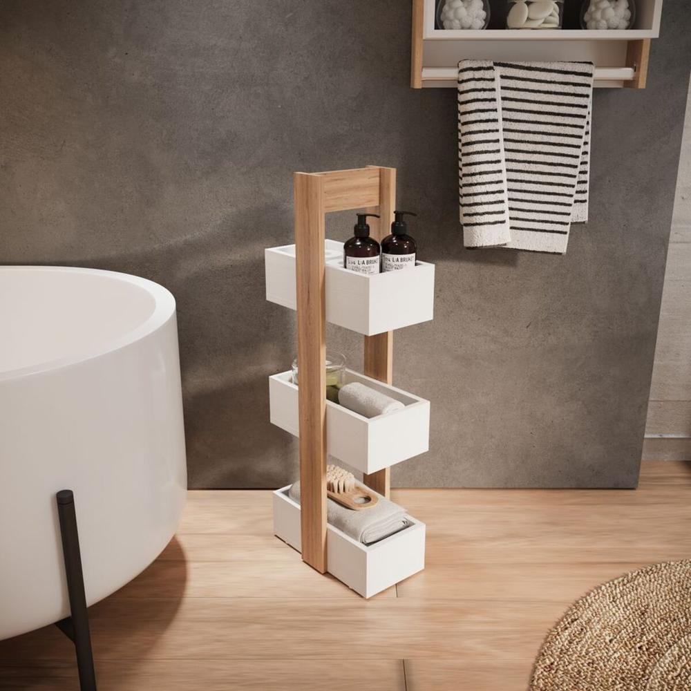 Foto 5 | Organizador Piso Dakota Color Duna Blanco