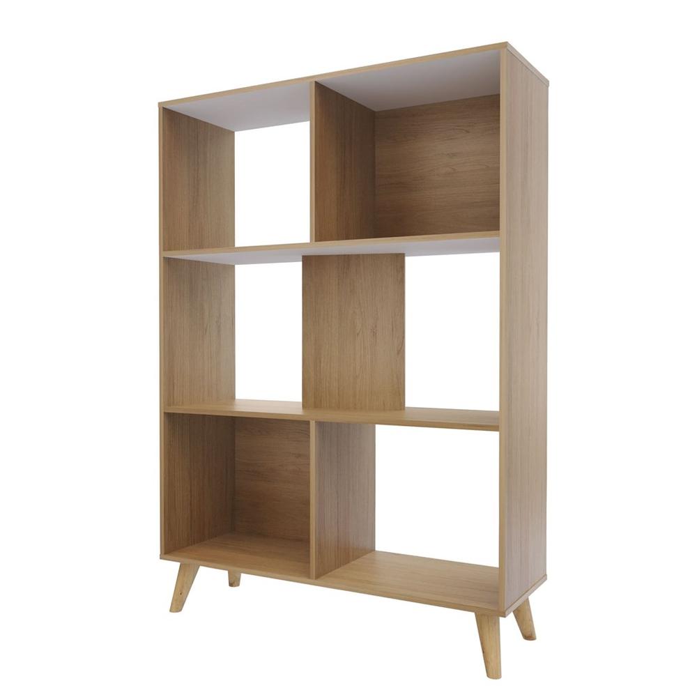 Foto 5 pulgar | Librero York Color Rovere Blanco