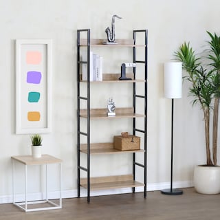 Foto 4 | Ilios Innova | Librero Organizador 5 Estantes Con Estructura Metálica