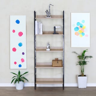 Foto 5 | Ilios Innova | Librero Organizador 5 Estantes Con Estructura Metálica