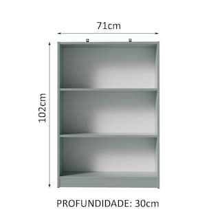 Foto 3 | Librero Madesa Gris