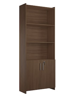 Foto 1 | Librero Skal Living Marrón 5 Repisas con Puertas