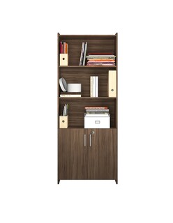 Foto 3 | Librero Skal Living Marrón 5 Repisas con Puertas