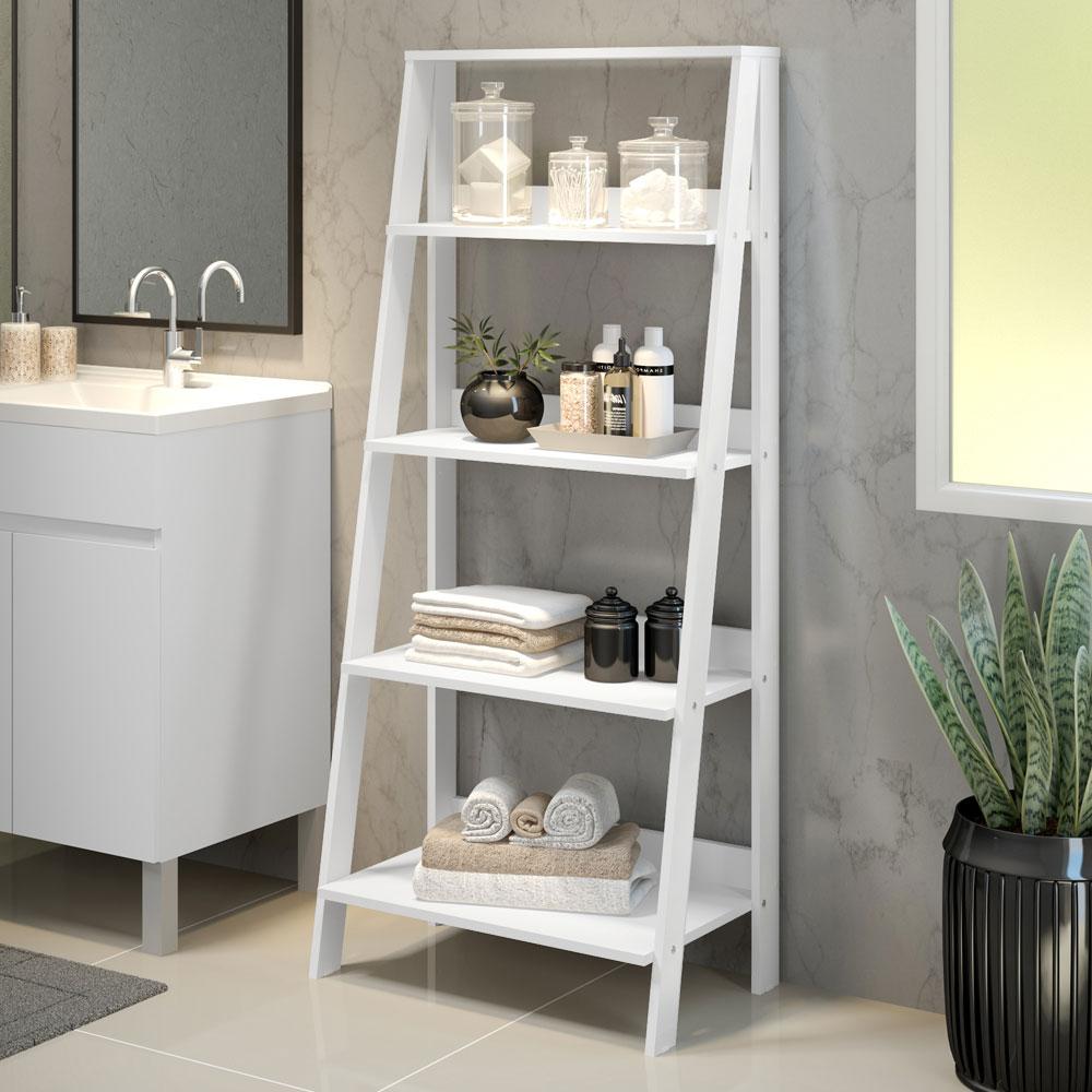 Foto 3 pulgar | Estante Escalera Organizadora Para Baño Londres Blanco