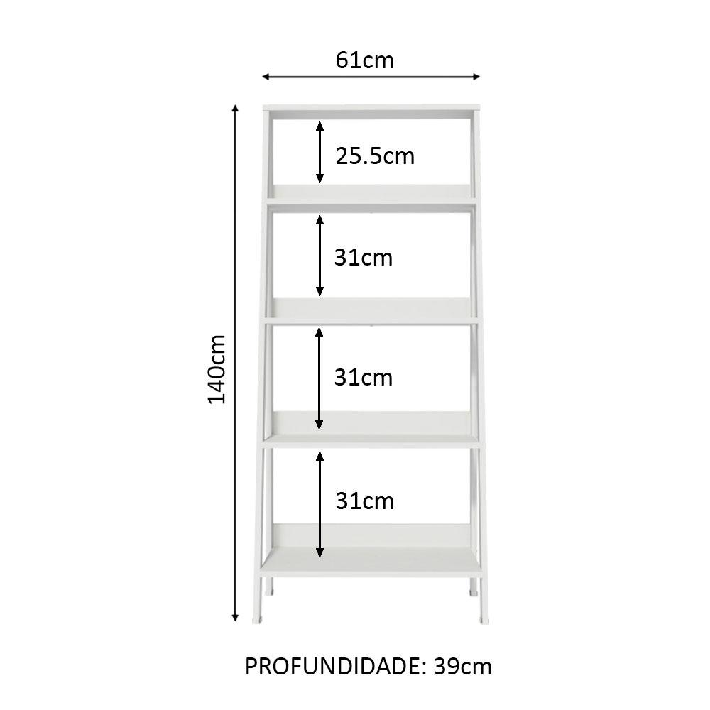 Foto 4 pulgar | Estante Escalera Organizadora Para Baño Londres Blanco