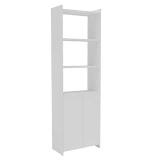 Foto 2 | Librero Moderno Blanco de 5 Repisas con Puertas Darady