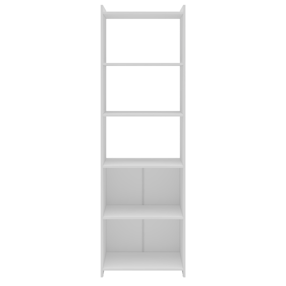 Foto 3 | Librero Moderno Blanco de 5 Repisas con Puertas Darady