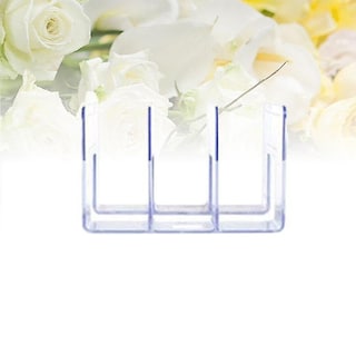 Foto 3 | Bookends Huoguo, Estantería Acrílica Transparente Con 3 Cuadrículas - Venta Internacional.