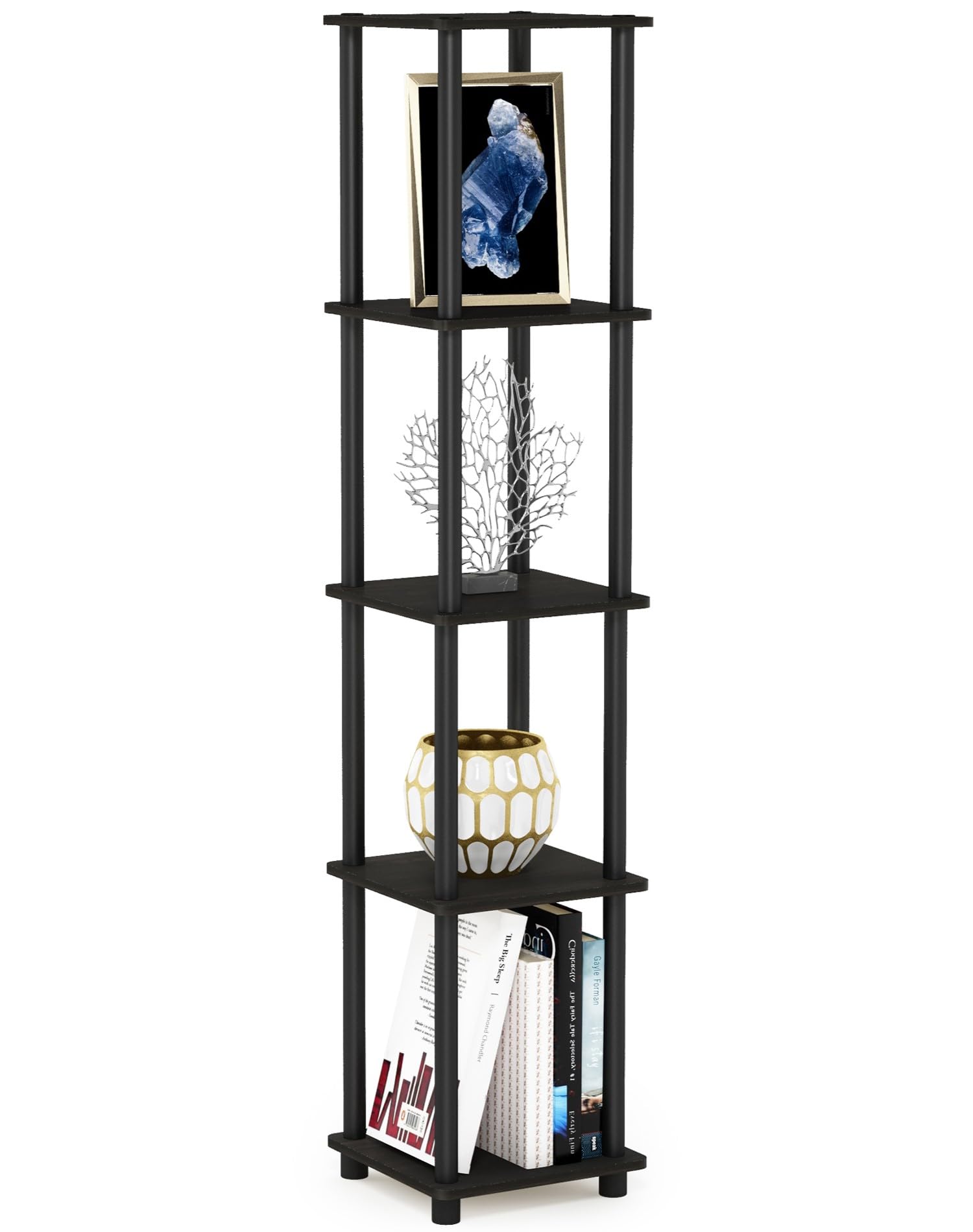 Foto 4 | Estante Furinno Turn-tube Turn-tube De 5 Niveles, Cuadrado, Esquinero, Espresso - Venta Internacional.
