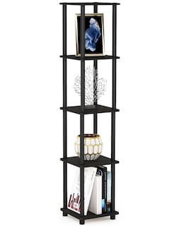 Foto 4 | Estante Furinno Turn-tube Turn-tube De 5 Niveles, Cuadrado, Esquinero, Espresso - Venta Internacional.