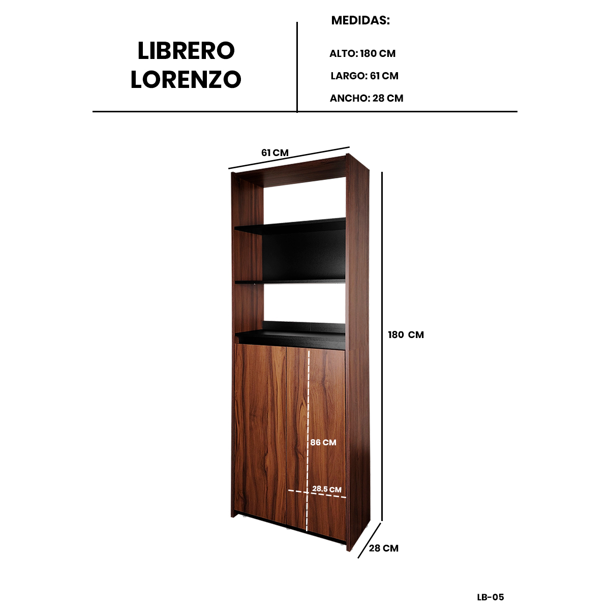 Foto 4 | Librero Organizador Lorenzo