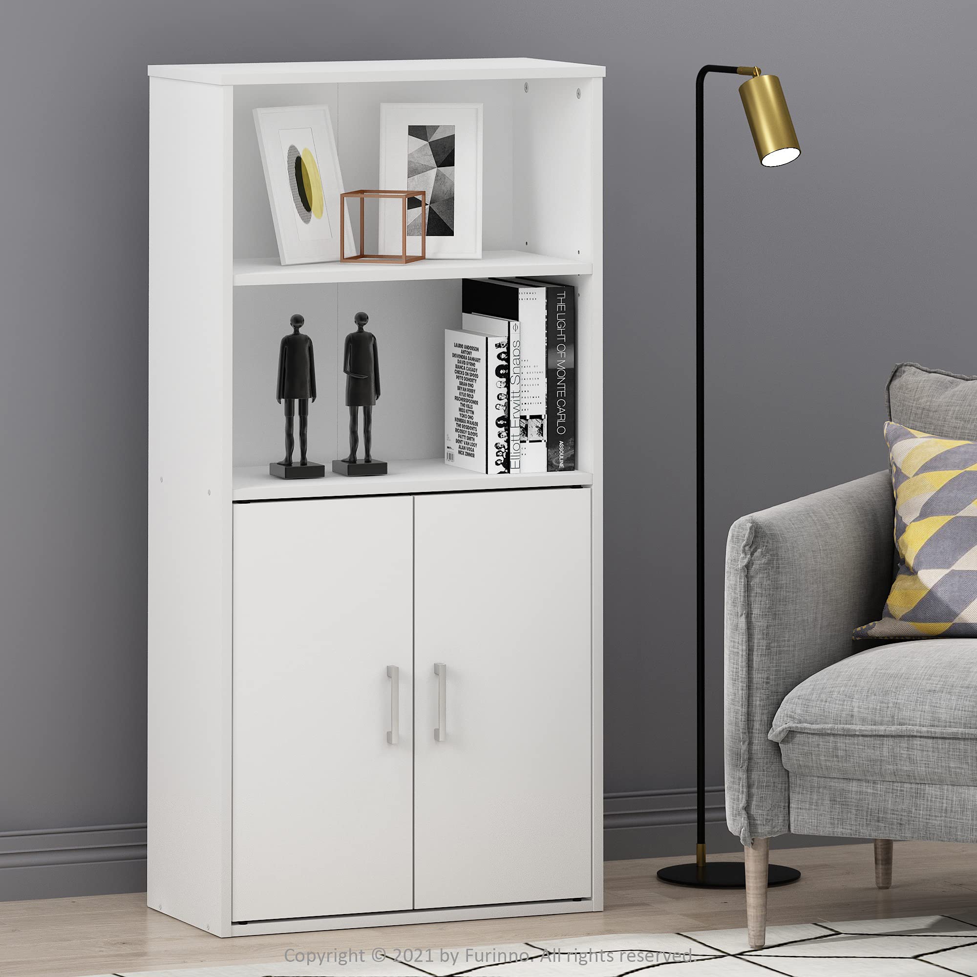 Foto 4 pulgar | Librería Furinno Pasir De 4 Niveles, Color Blanco - Venta Internacional.