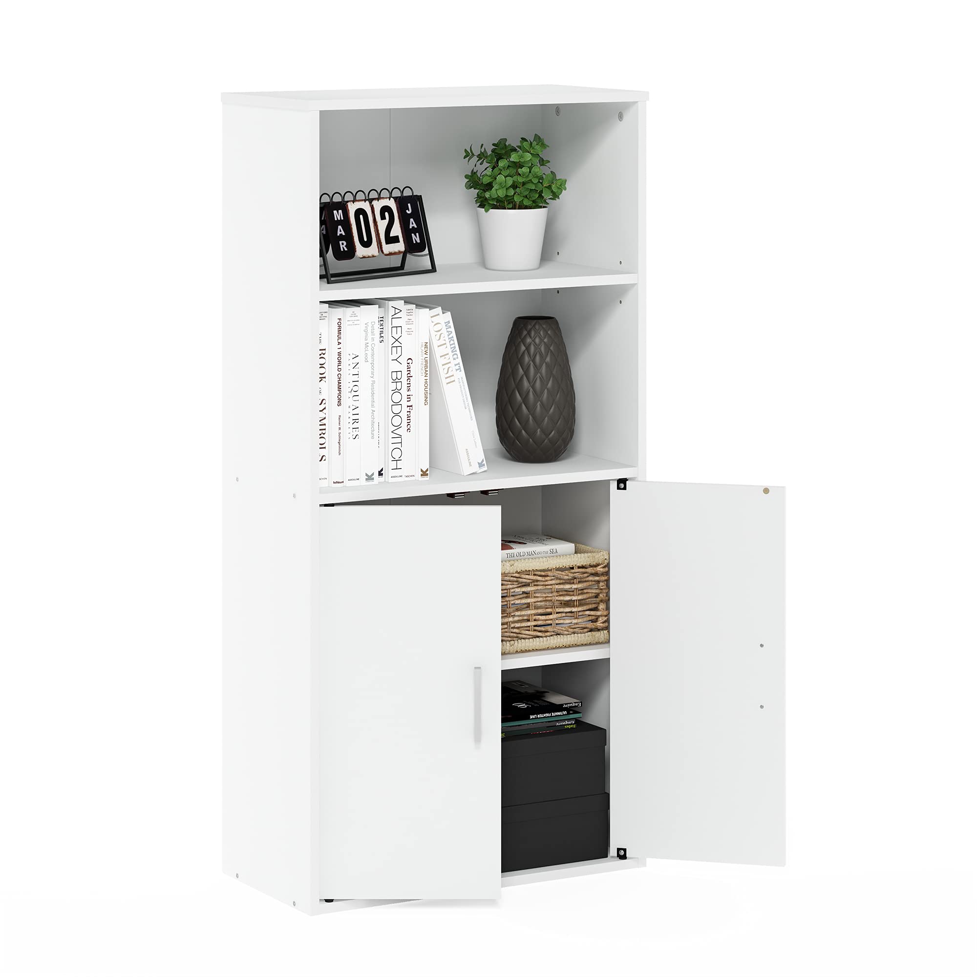 Foto 7 pulgar | Librería Furinno Pasir De 4 Niveles, Color Blanco - Venta Internacional.