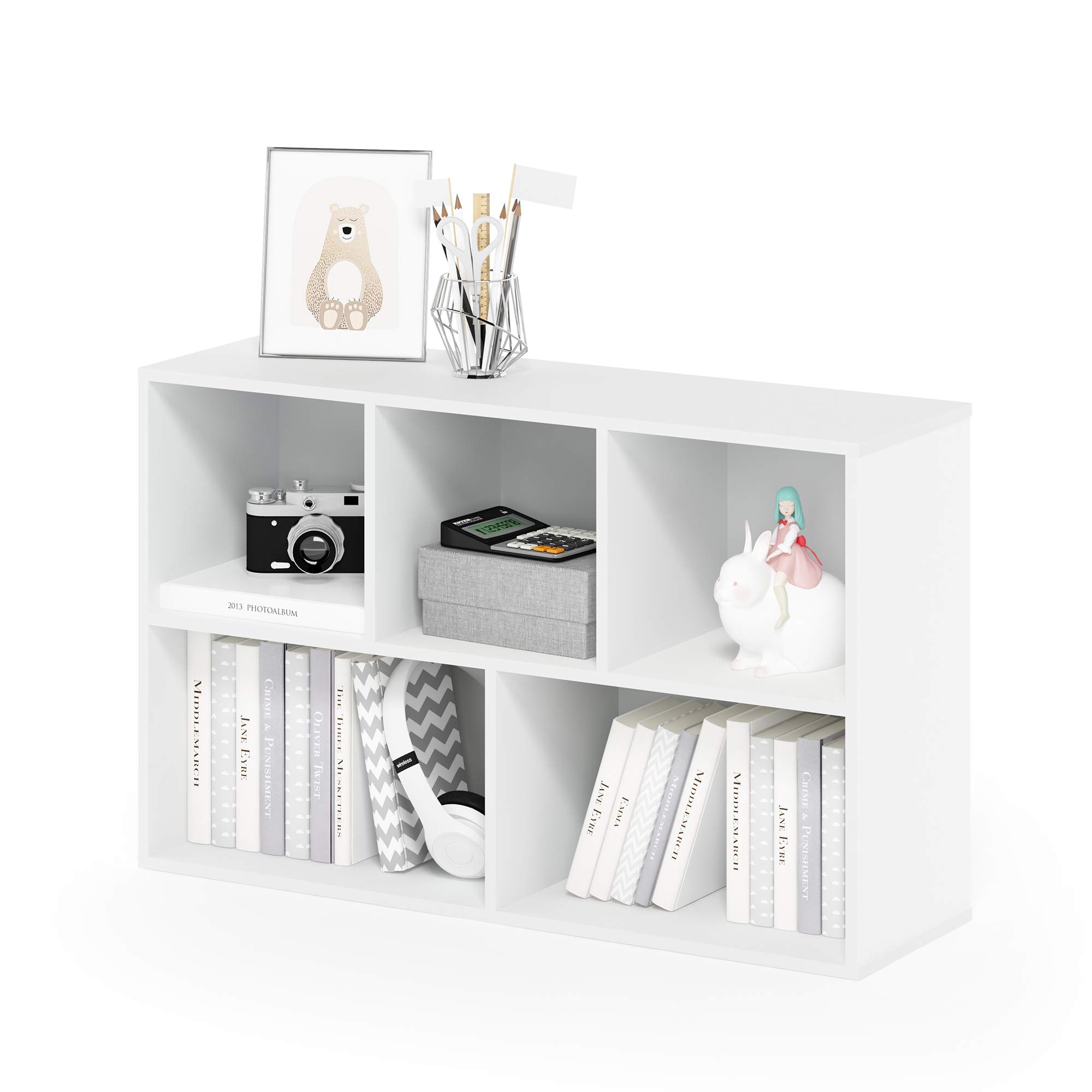 Foto 4 pulgar | Librería Furinno Luder De 5 Cubos Blanca - Venta Internacional.