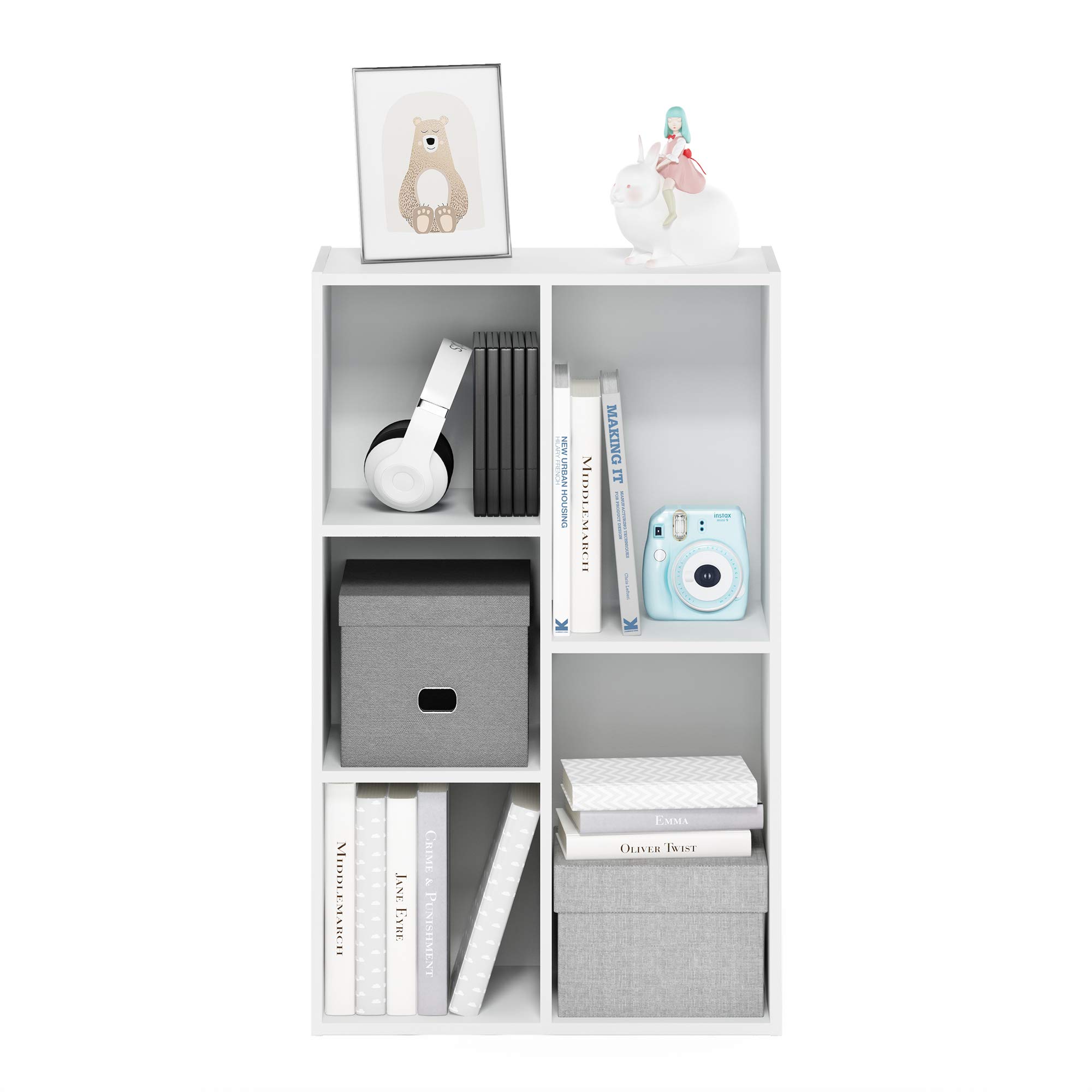 Foto 5 pulgar | Librería Furinno Luder De 5 Cubos Blanca - Venta Internacional.