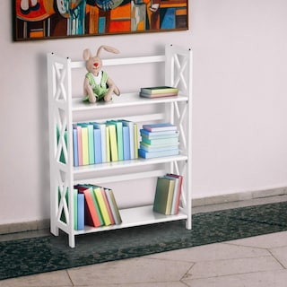 Foto 2 | Librería Casual Home Montego Con 3 Estantes, Blanca, 70 Cm De Ancho - Venta Internacional.