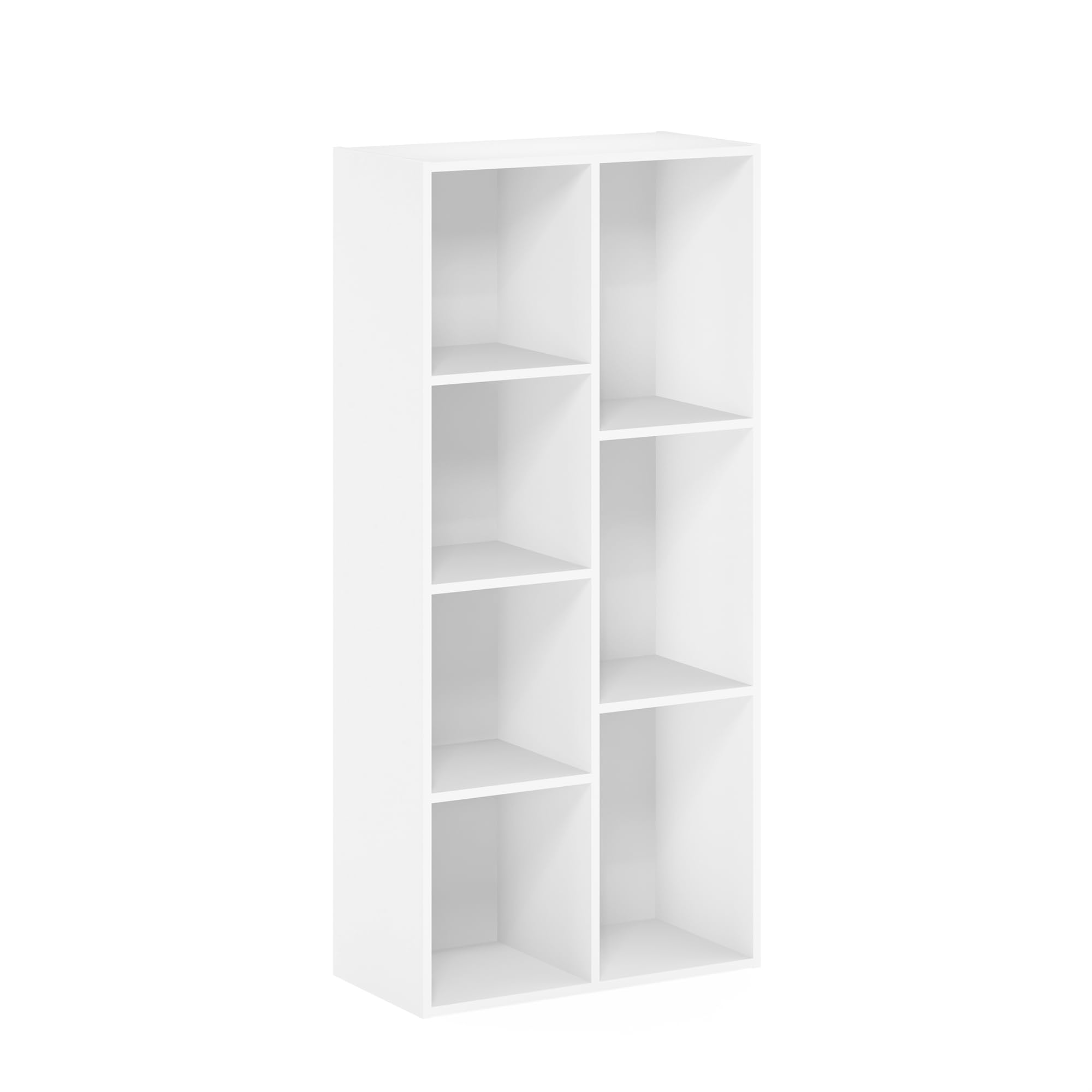 Librero Furinno Luder con Almacenamiento de 7 Cubos Blanco - Venta Internacional
