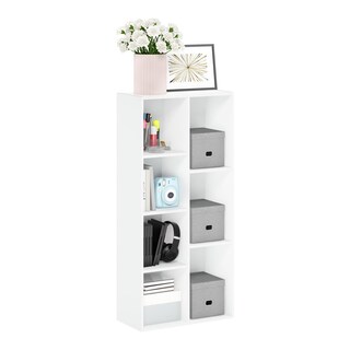 Foto 4 | Librero Furinno Luder con Almacenamiento de 7 Cubos Blanco - Venta Internacional
