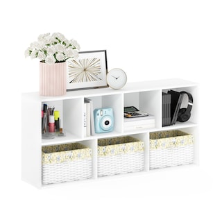 Foto 6 | Librero Furinno Luder con Almacenamiento de 7 Cubos Blanco - Venta Internacional