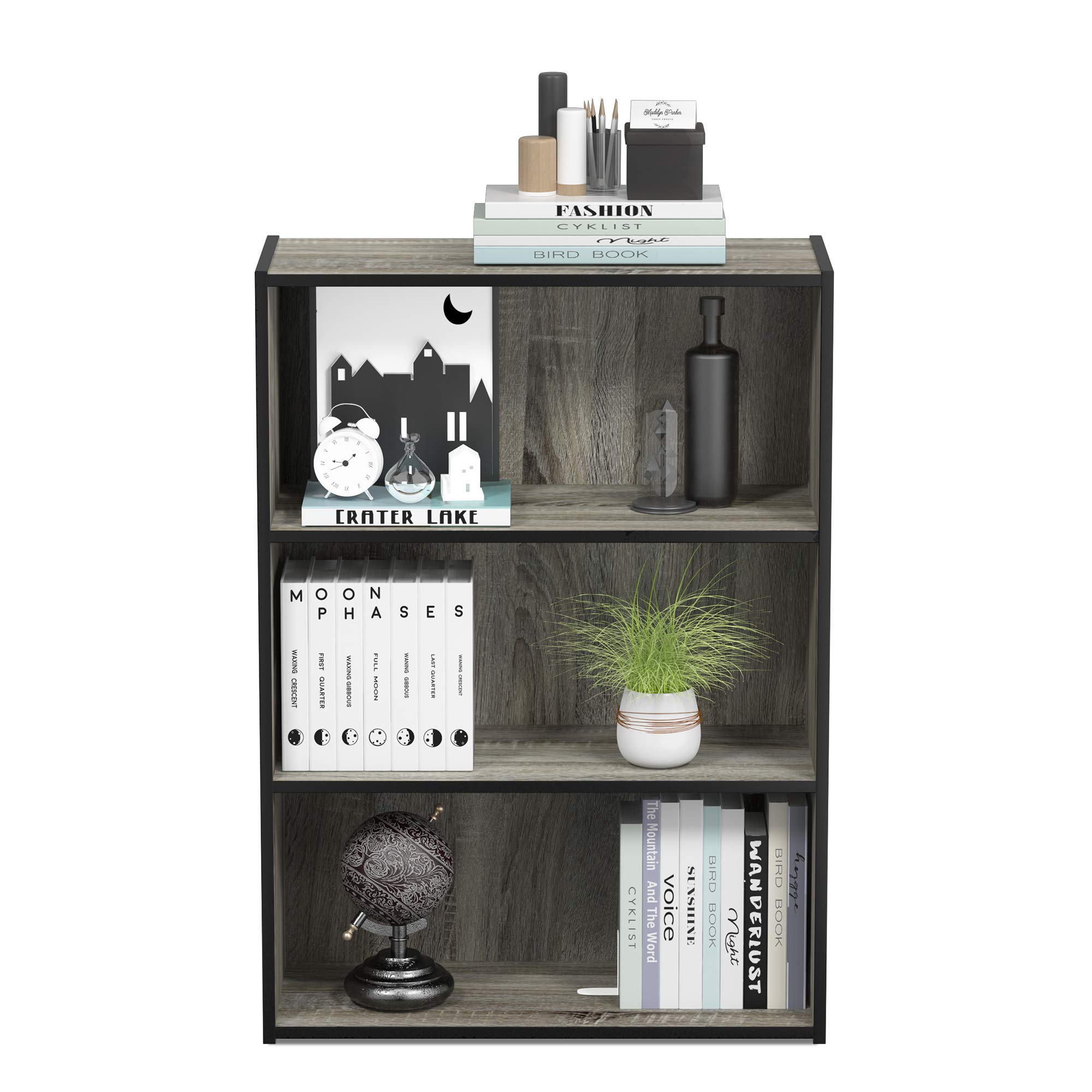 Foto 6 | Librero Furinno Pasir con 3 Niveles Gris - Venta Internacional
