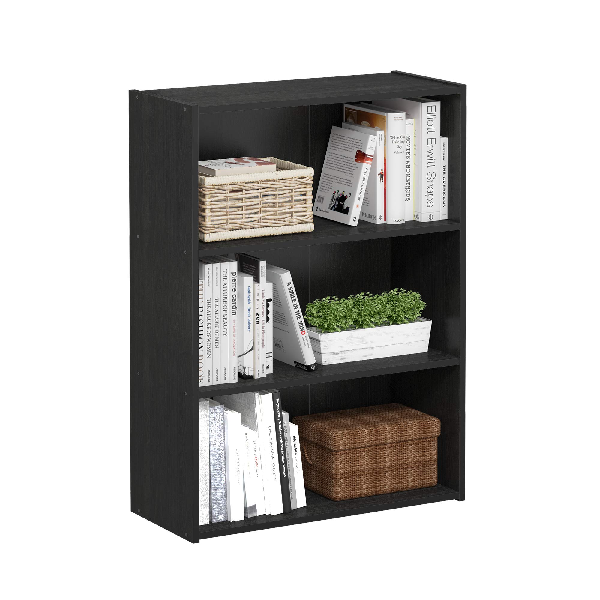 Foto 6 pulgar | Librero de Madera Furinno Negro-Venta Internacional
