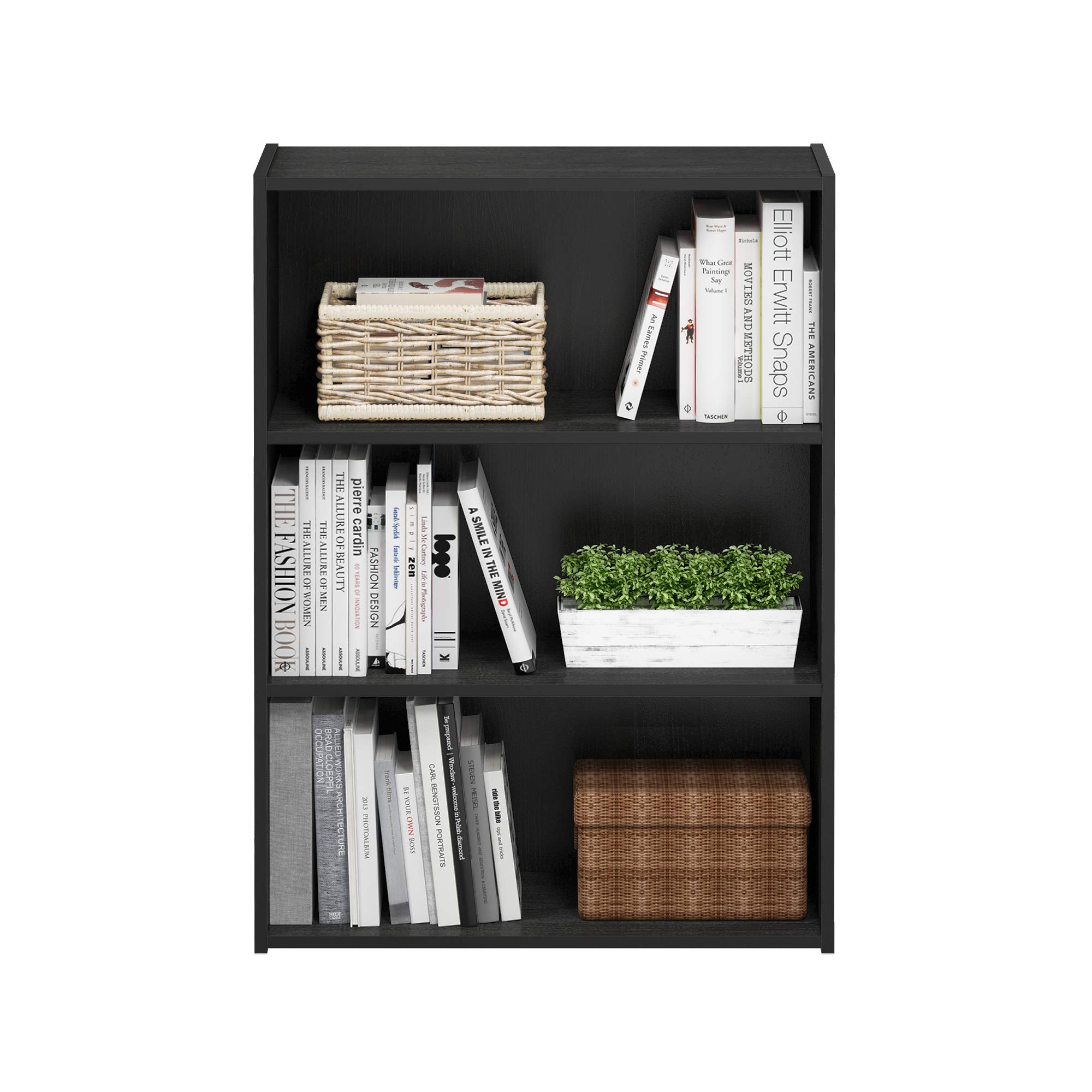 Foto 7 pulgar | Librero de Madera Furinno Negro-Venta Internacional