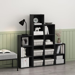 Foto 3 | Librero de Madera Furinno Negro-Venta Internacional