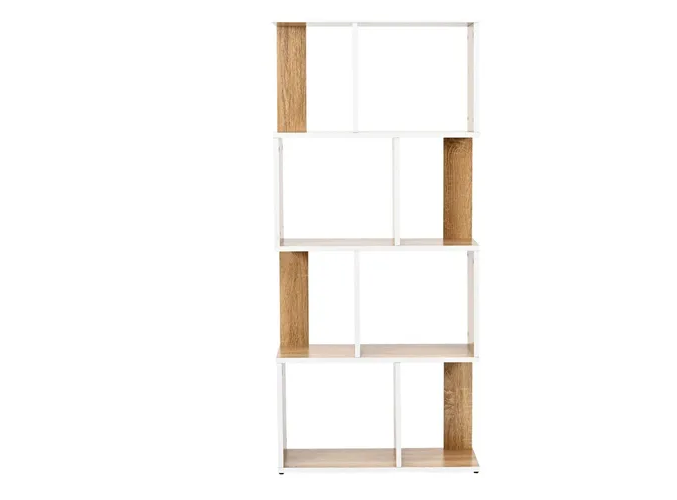 Foto 3 pulgar | Elegante Librero Xtellar Top Living, Diseño Minimalista Moderno, Organizador Multiusos En Madera Y Blanco, Ideal