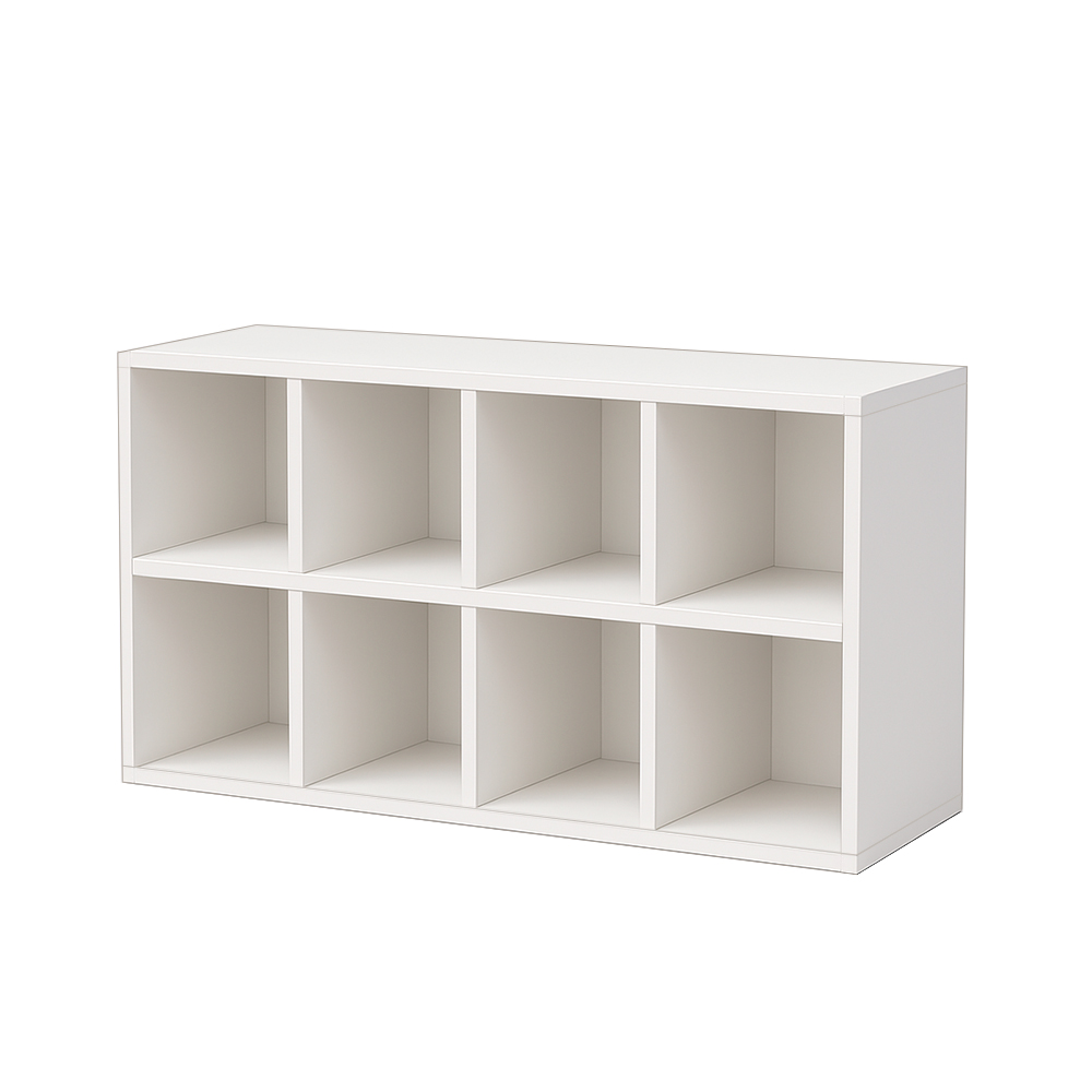 Librero Organizador de MDF Blanco