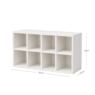 Foto 8 | Librero Organizador de MDF Blanco
