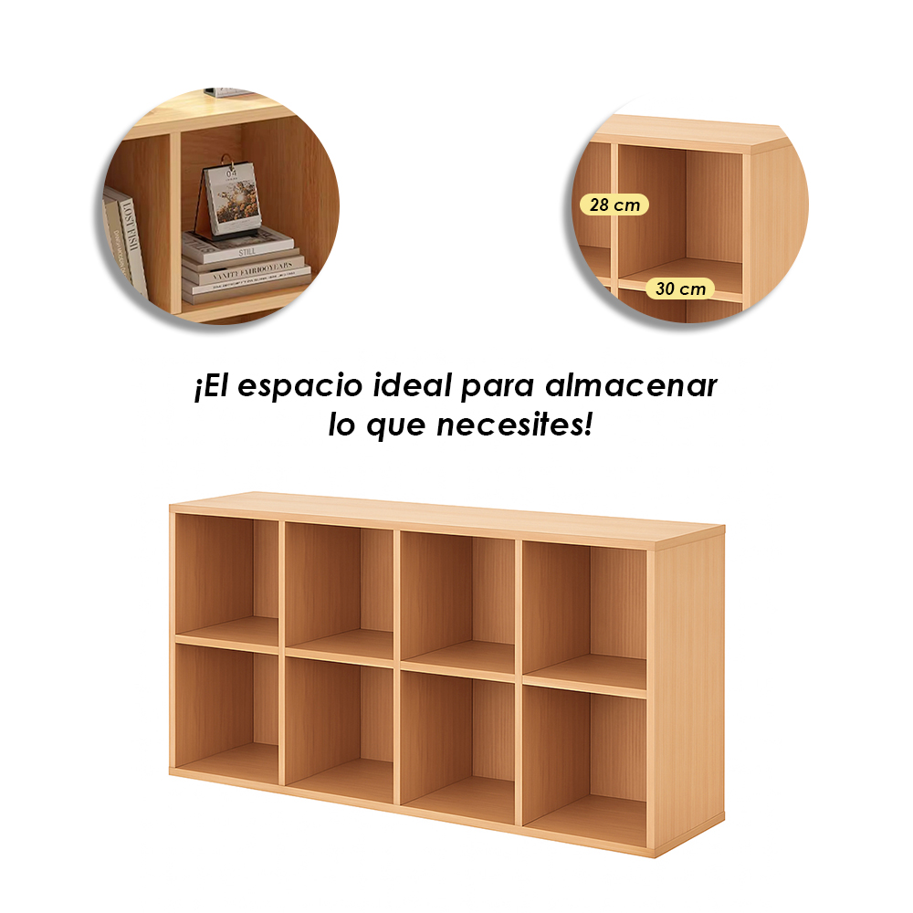 Foto 7 pulgar | Librero Organizador de MDF  Maple