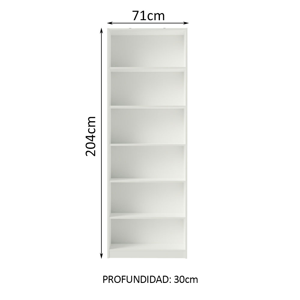 Foto 3 | Estante Librero Organizador Madesa 6908 Con 6 Nichos Blanco 1