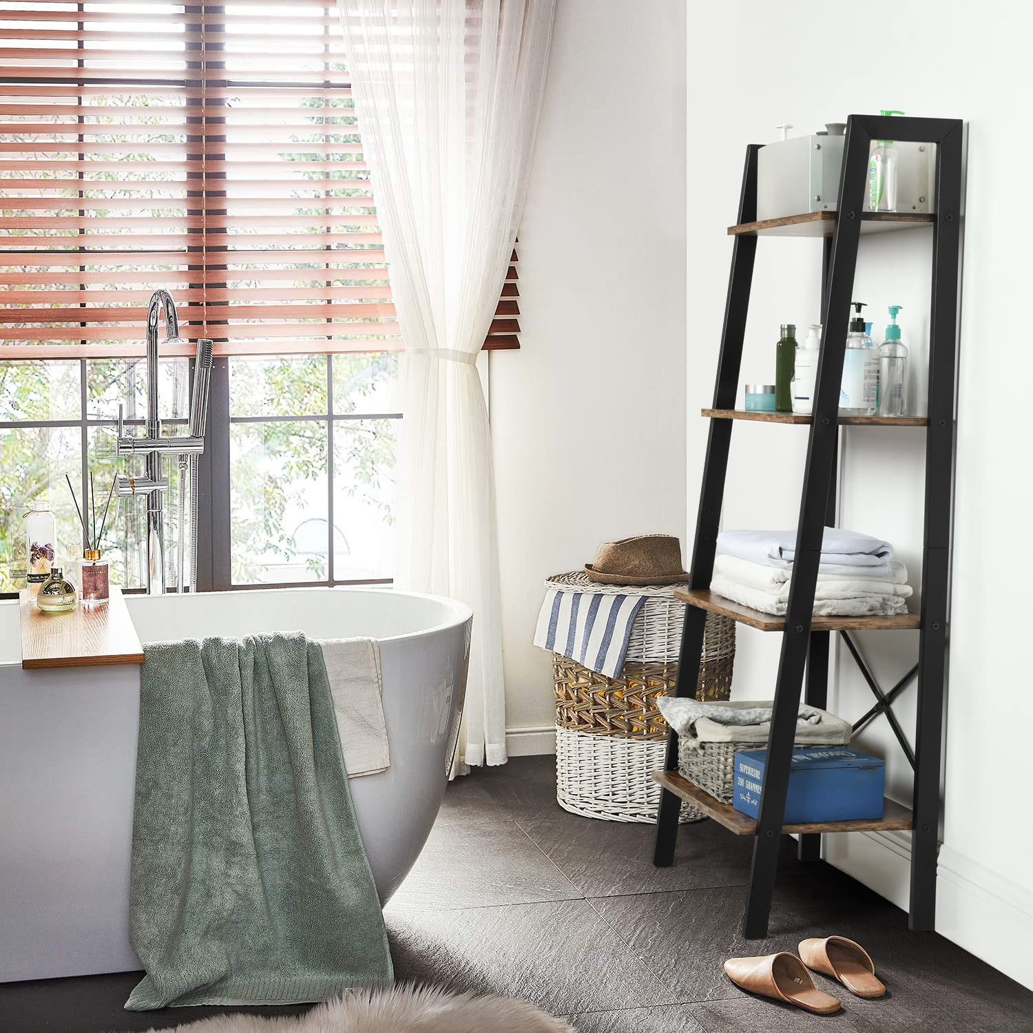 Foto 5 | Librería Furniturer Dasan Marrón 56 X 34 X 137.5 Cm