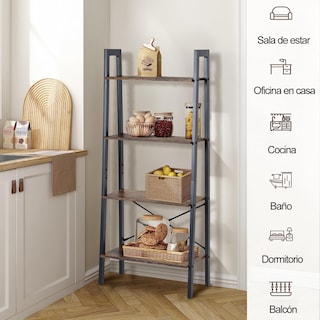Foto 6 | Librería Furniturer Dasan Marrón 56 X 34 X 137.5 Cm