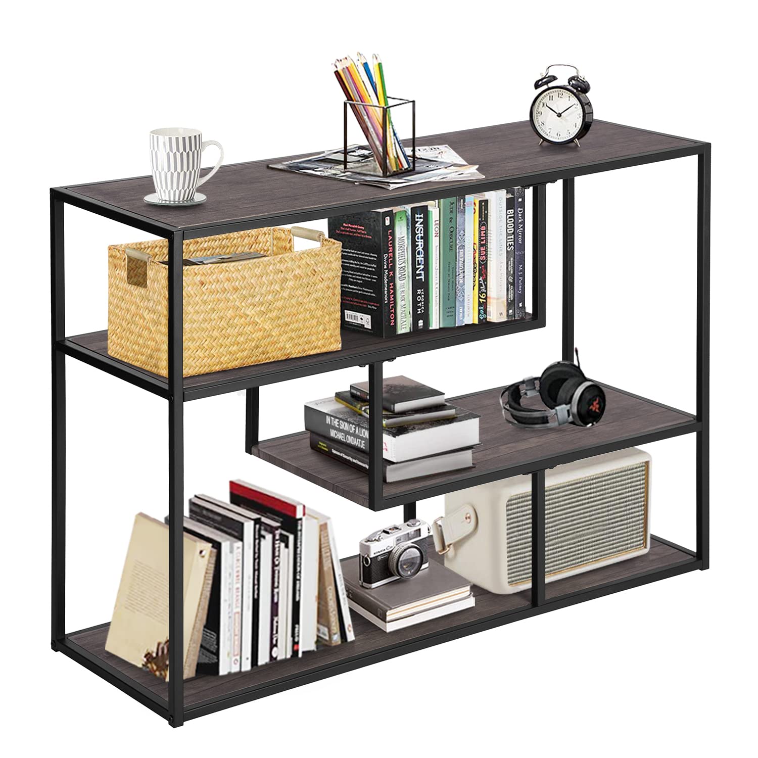 Librería Furniturer Metacritic Marrón 100 X 35 X 75 Cm
