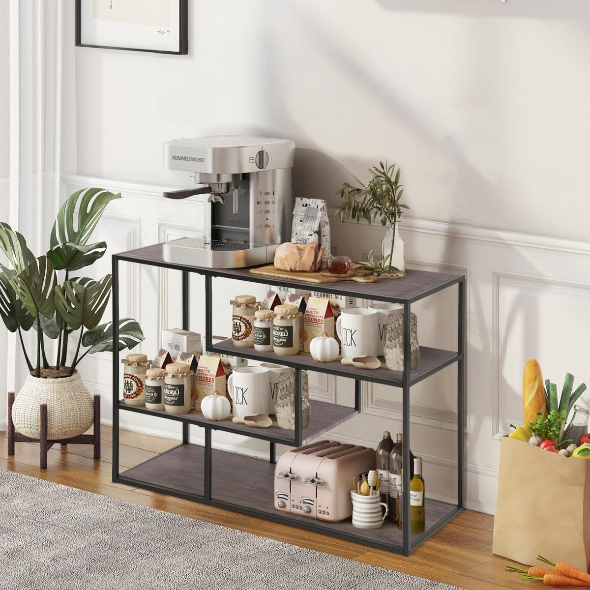 Foto 4 | Librería Furniturer Metacritic Marrón 100 X 35 X 75 Cm