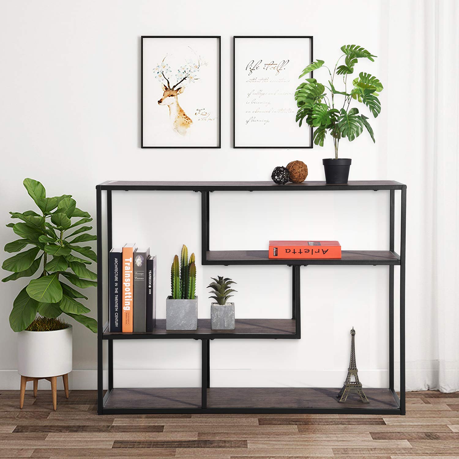 Foto 5 | Librería Furniturer Metacritic Marrón 100 X 35 X 75 Cm