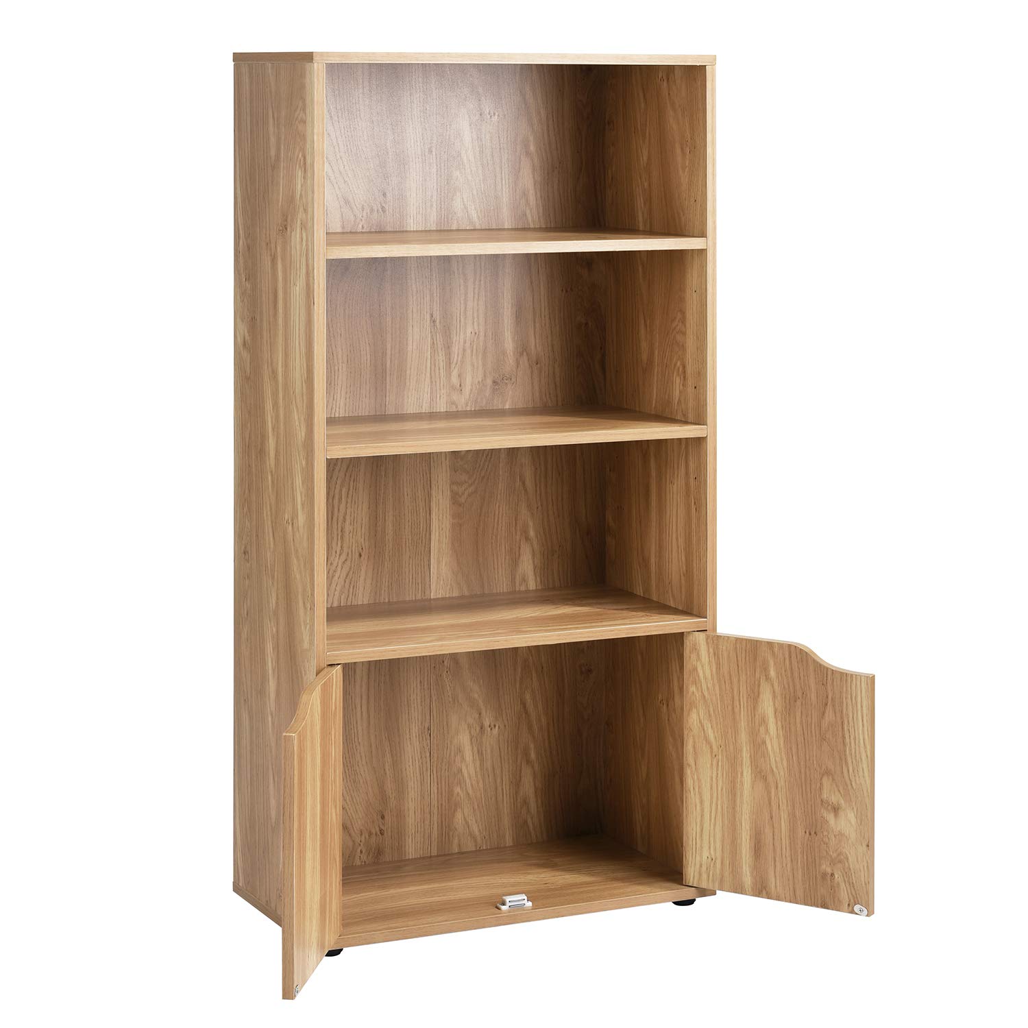Foto 4 pulgar | Librero De Madera Furniturer Konz Café