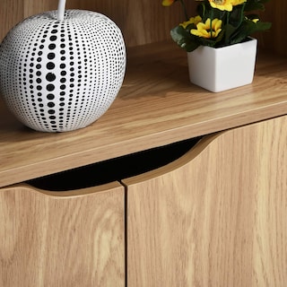 Foto 4 | Librero De Madera Furniturer Konz Café