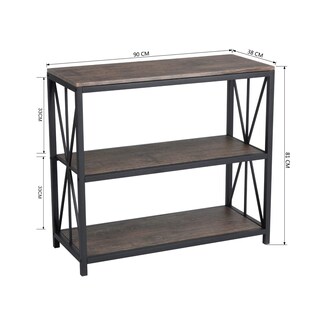 Foto 3 | Librería Furniturer Honourable Marrón 90 X 38 X 81 Cm)